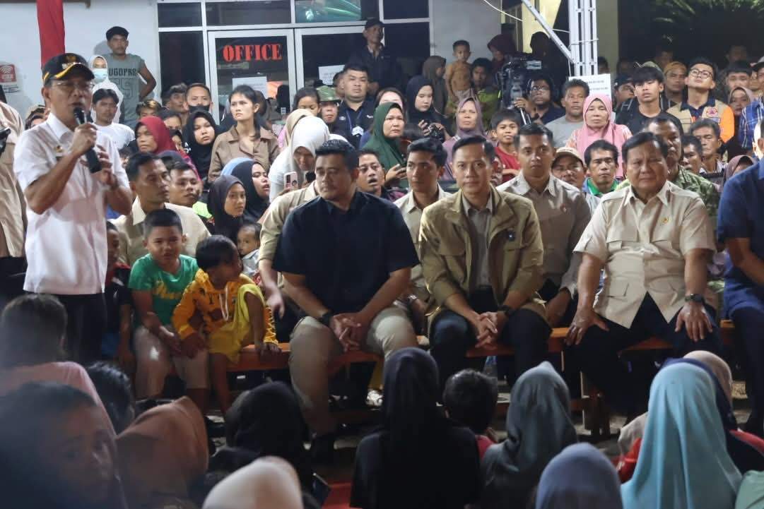 Presiden Prabowo Rayakan Malam Tahun Baru 2026 Bersama Pengungsi bencana Banjir